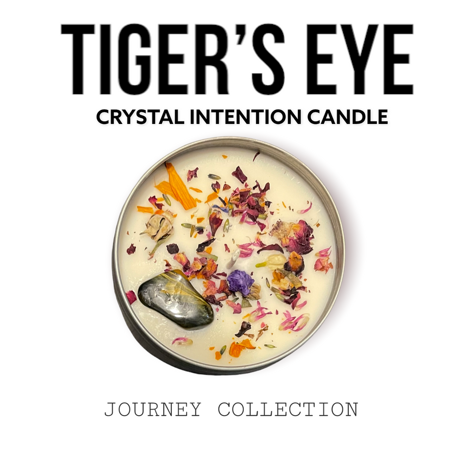 JOURNEY COLLECTION Choose Your Crystal 9oz Natural Soy Wax Intention Candle