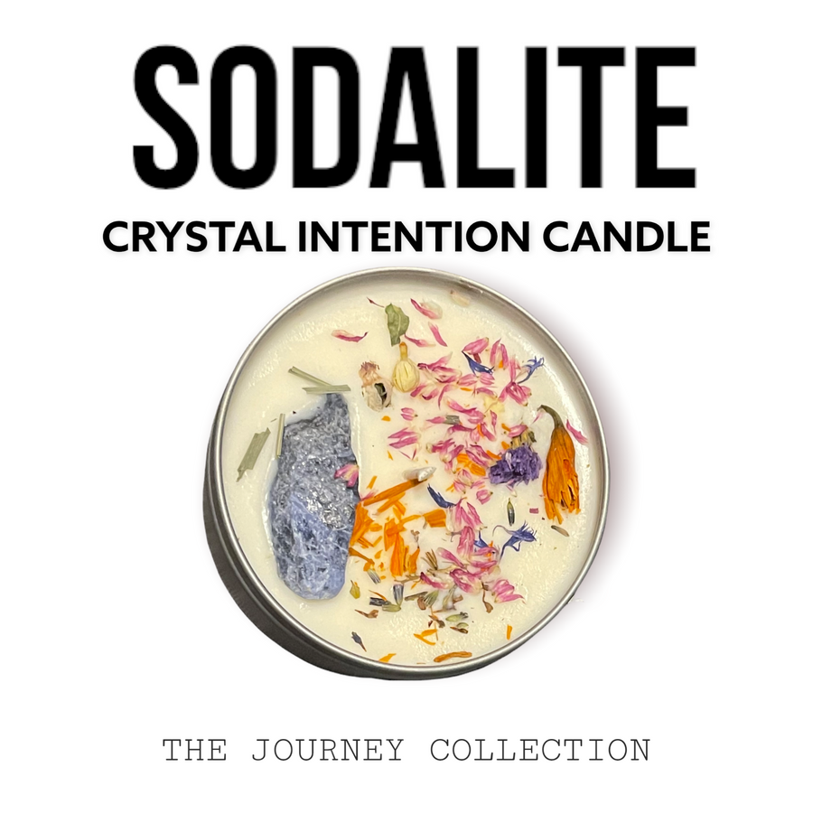 JOURNEY COLLECTION Choose Your Crystal 9oz Natural Soy Wax Intention Candle