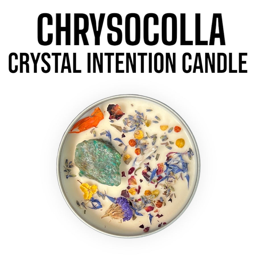 JOURNEY COLLECTION Choose Your Crystal 9oz Natural Soy Wax Intention Candle | Moon & Ivy