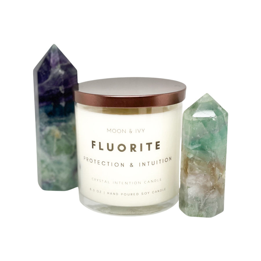 Fluorite Crystal Intention Candle